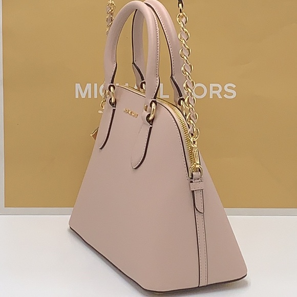 MICHAEL KORS VERONICA MEDIUM DOME
Saffiano Leather SATCHEL SOFT PINK COLOR - Picture 8 of 14